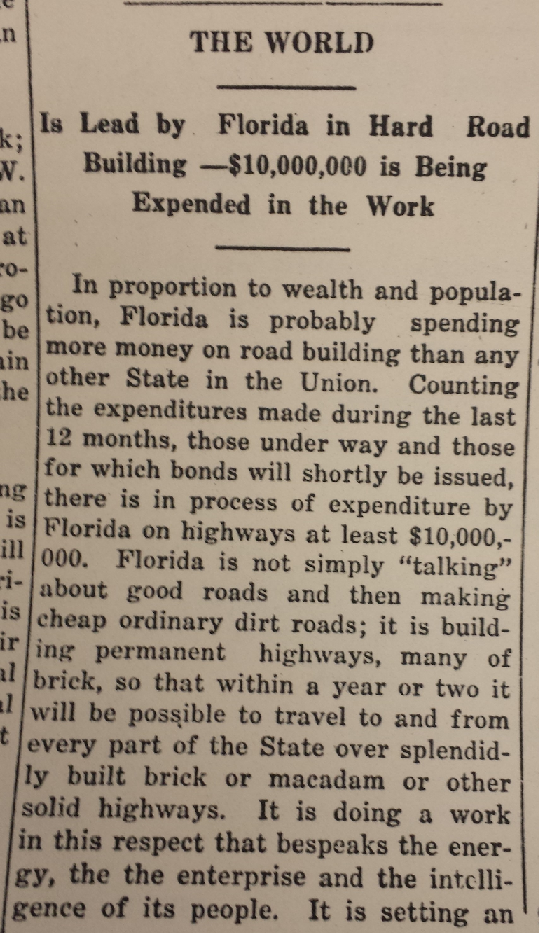 Fig. 1 Sarasota-Times, May 4, 1916.